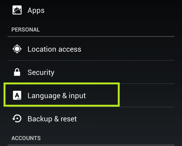 how to resolve language that keeps changing on its own on Android phone
