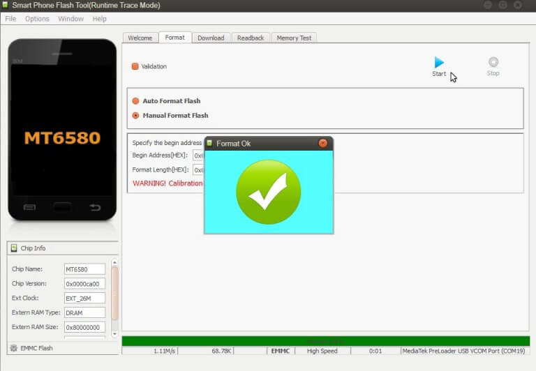 How to Format a Single Partition of a Mediatek (MTK) device using SP