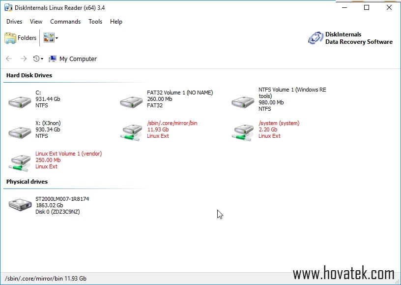 How to mount ext4 images (system, userdata & vendor) in windows