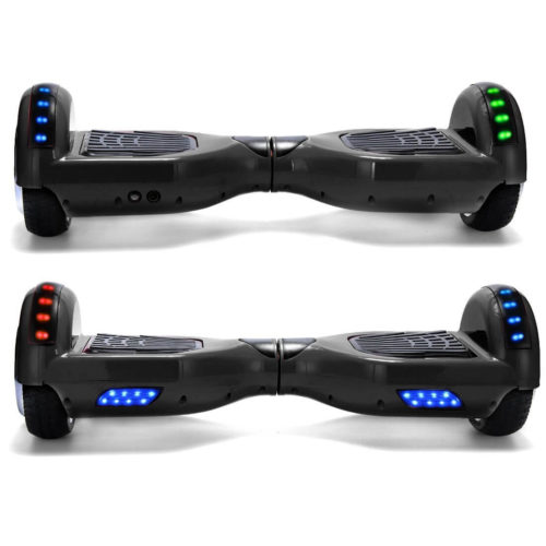Self Balancing Scooters, Hoverboard LED Lights 6.5 Inch Black