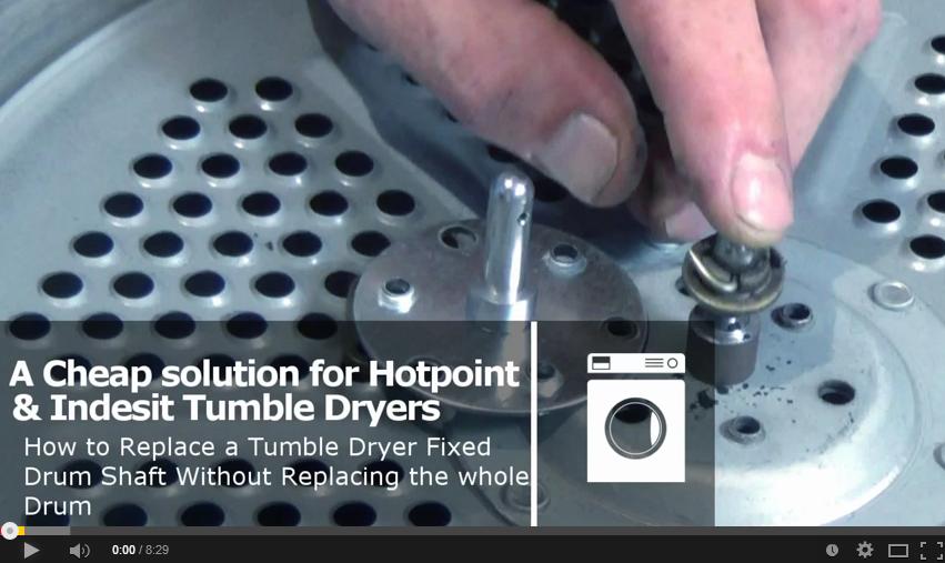 How to replace a Tumble Dryer Riveted Drum shaft
