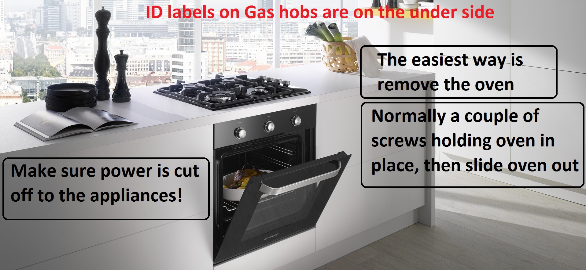How to find your model number on Gas or Electric Hobs