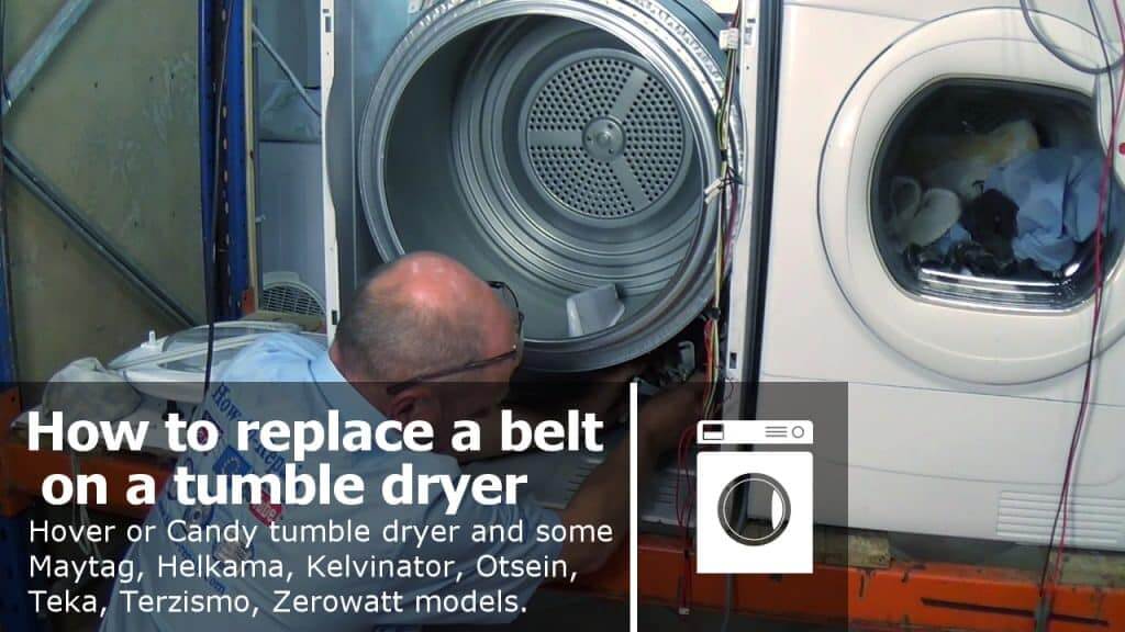 How to Repair How to replace a tumble dryer belt Hoover or Candy
