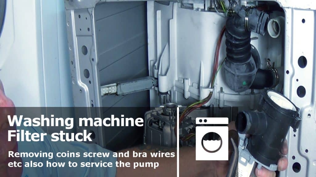 How to open Washing machine Pump Filter that is stuck or Jammed