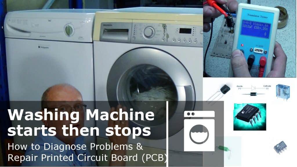 How to Repair Washing machine starts then stops or turns