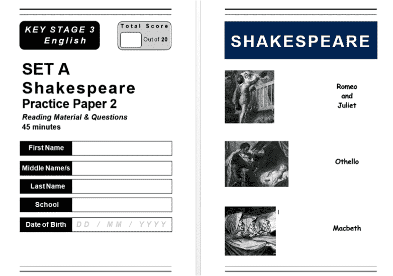KS3 English Worksheets Revision Resources EdPlace