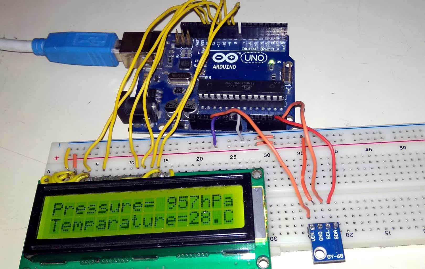 Interface BMP180 Sensor & Arduino To Measure Pressure & Temperature