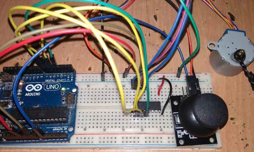 Controlling Stepper Motor with Joystick and Arduino
