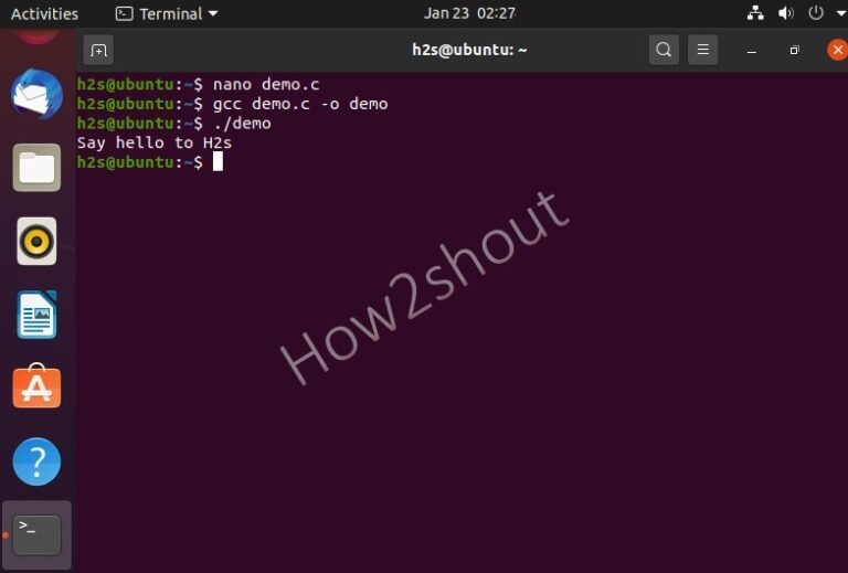 How to create, compile & run a C Program in Linux terminal Linux Shout