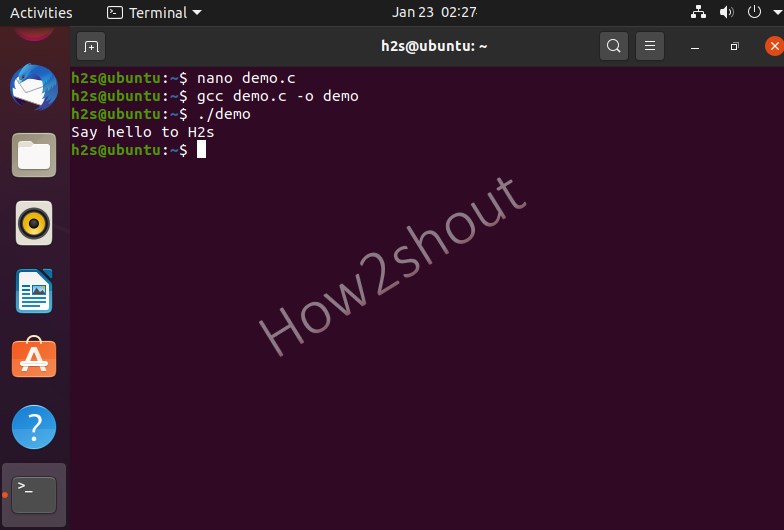 How to create, compile & run a C Program in Linux terminal Linux Shout