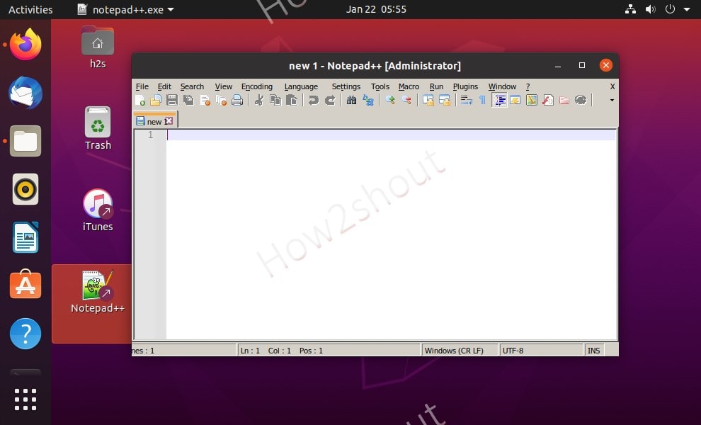 How to install Notepad++ on Ubuntu 20.04 LTS Linux Shout