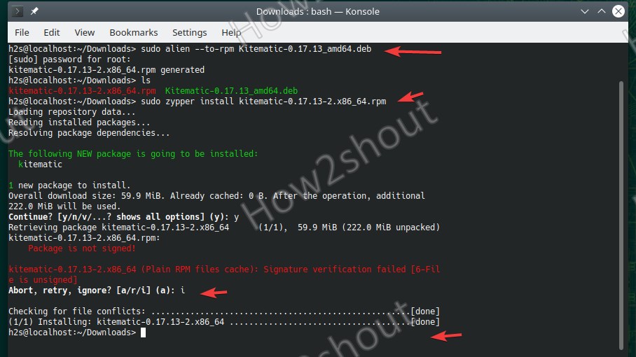 How to install Deb Package on OpenSUSE Leap or Tumbleweed