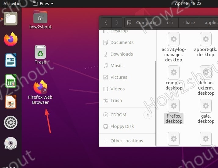 How to create desktop shortcut for any app in Ubuntu 20.04 LTS
