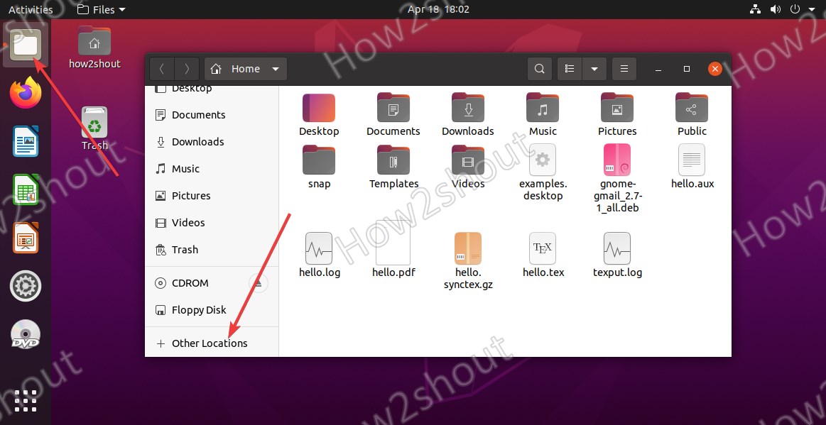 Linux how to create a shortcut on desktop imulsd