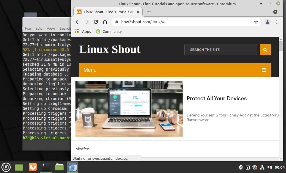 Install Chromium browser on Linux mint 20.1 Ulyssa Linux Shout
