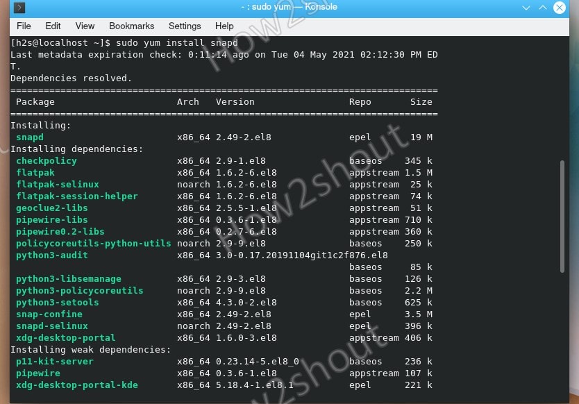 How to install and enable SNAP on Rocky Linux or AlmaLinux 8 Linux Shout