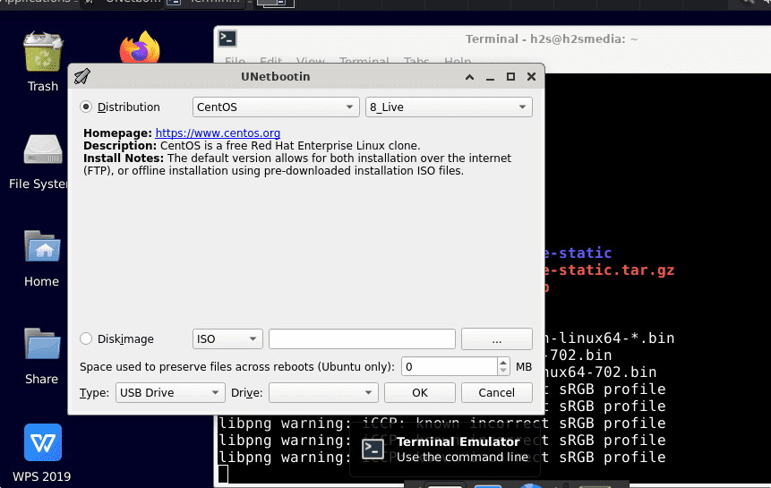 Install linux on usb with kasergeo