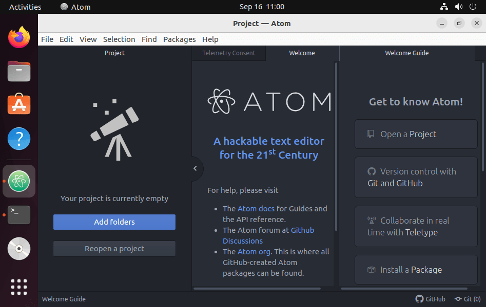How to install Atom Text Editor on Ubuntu 22.04 LTS Linux Shout