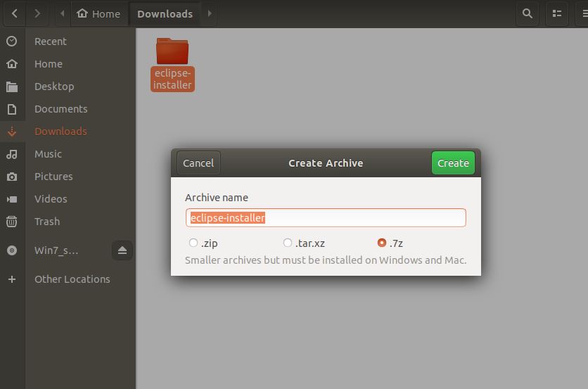 How to install 7zip on Ubuntu Linux using command line
