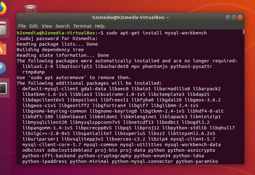 How to install MySQL workbench on Ubuntu H2S Media