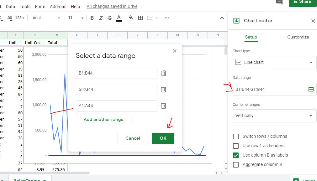 How to make a line graph in Google sheets H2S Media