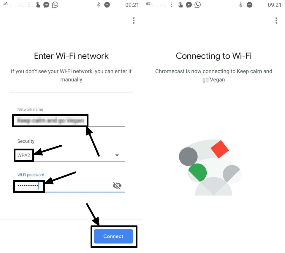 Chromecast to stream media contents without a WiFi network H2S Media