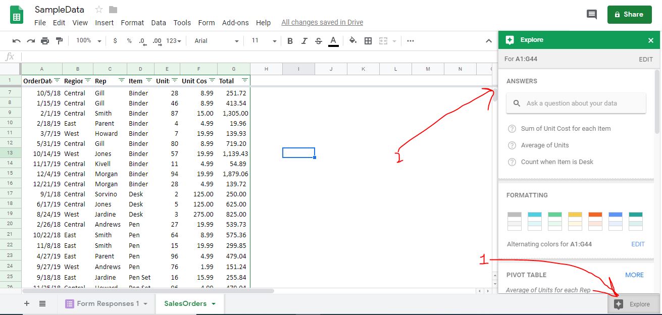Google Sheets data analysis How to Analyse spreadsheet data online?
