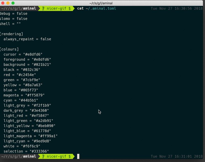 List of commands for terminal emulator leasekda