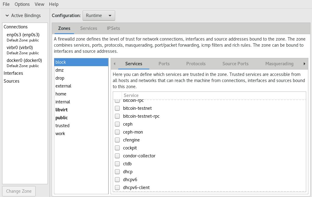 How to install firewalld Graphical User Interface on Linux