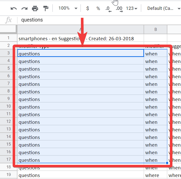 How to print a selected range of cells on Microsoft Excel and Google Docs