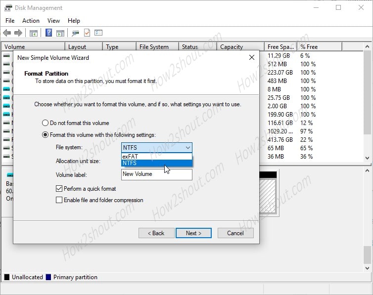 What file systems can you use on a virtual hard disk (VHD)? H2S Media