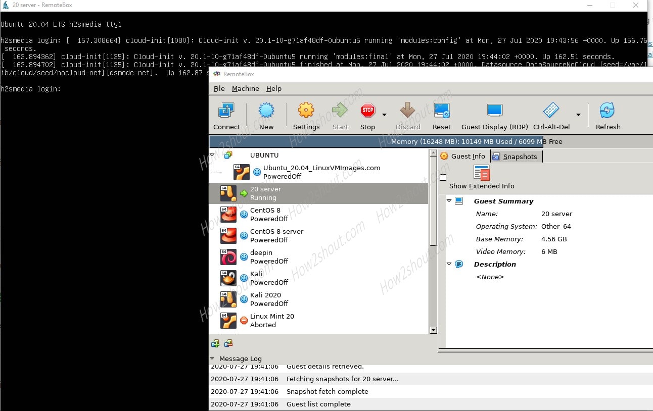 How to install RemoteBox on WSL Windows 10 to access