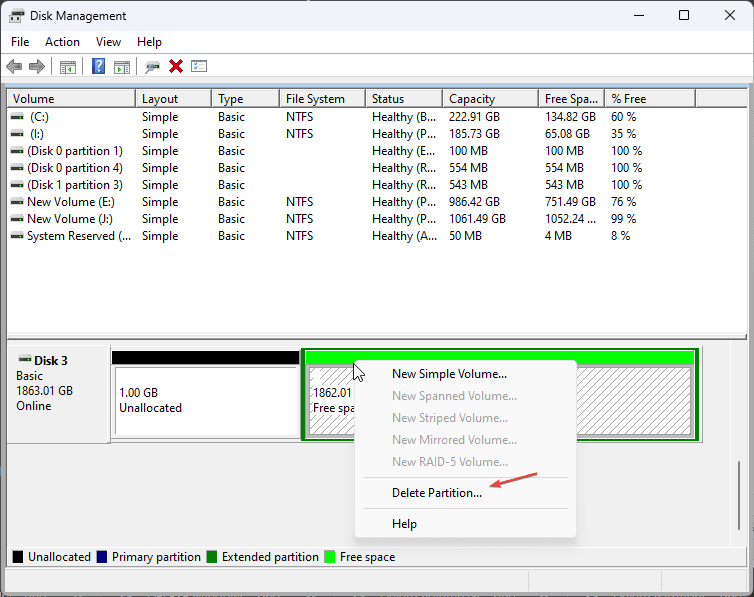 Windows 11 or 10 How to Delete, Create and format Partitions