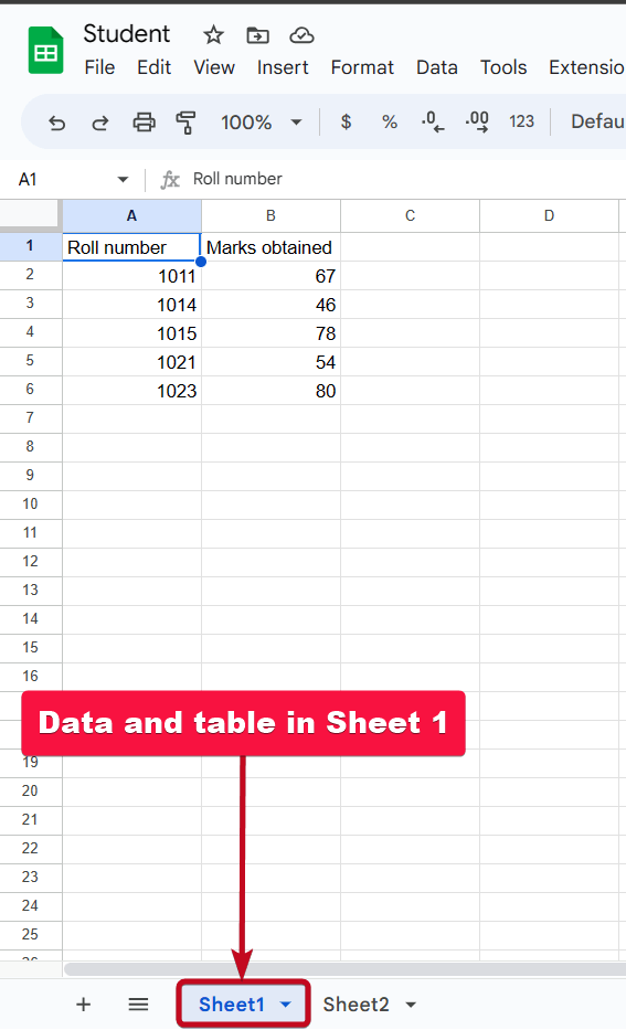 Use VLOOKUP in Google Sheets from a different tab or sheet