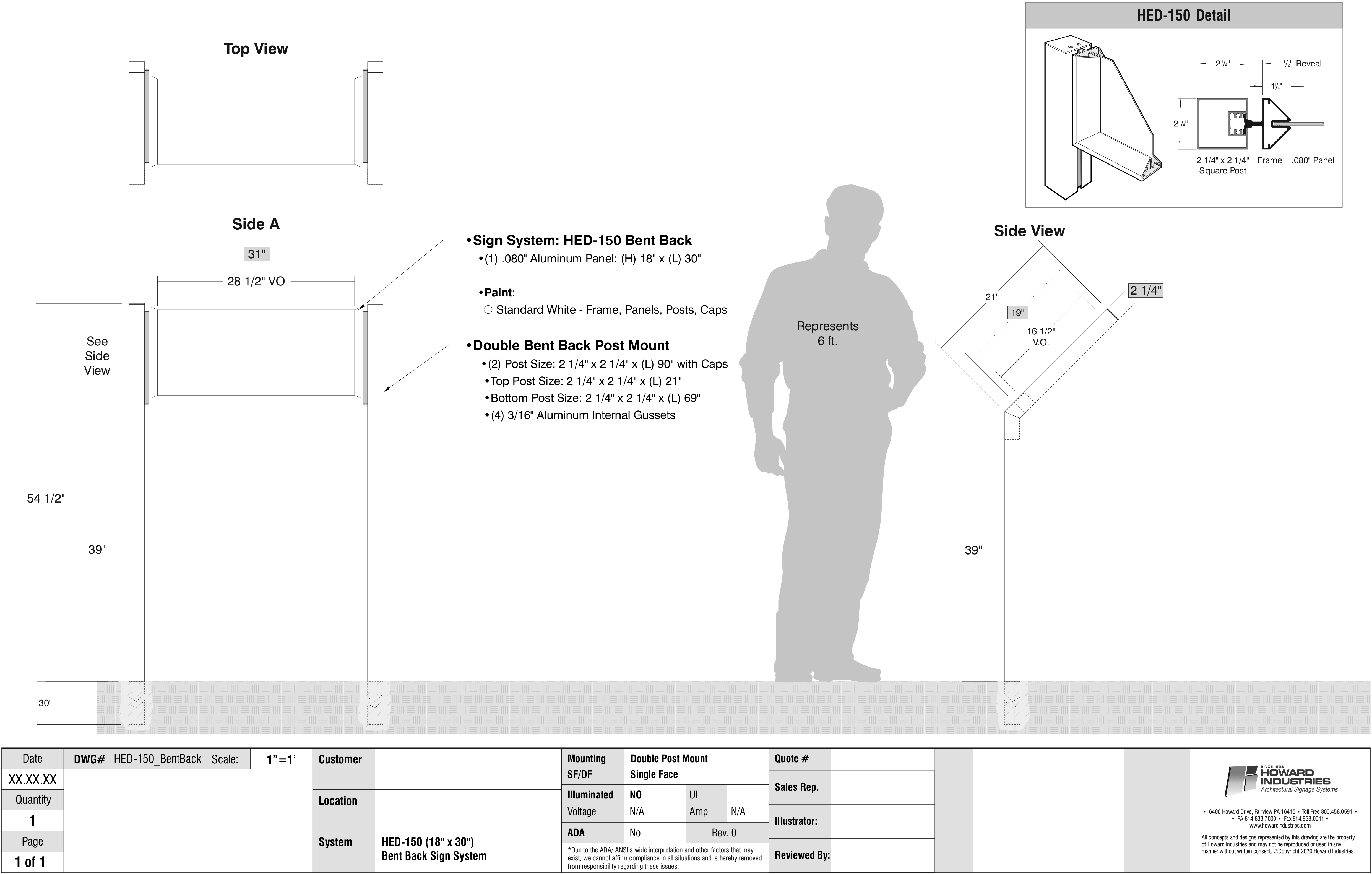 HED150 Sign System Howard Industries