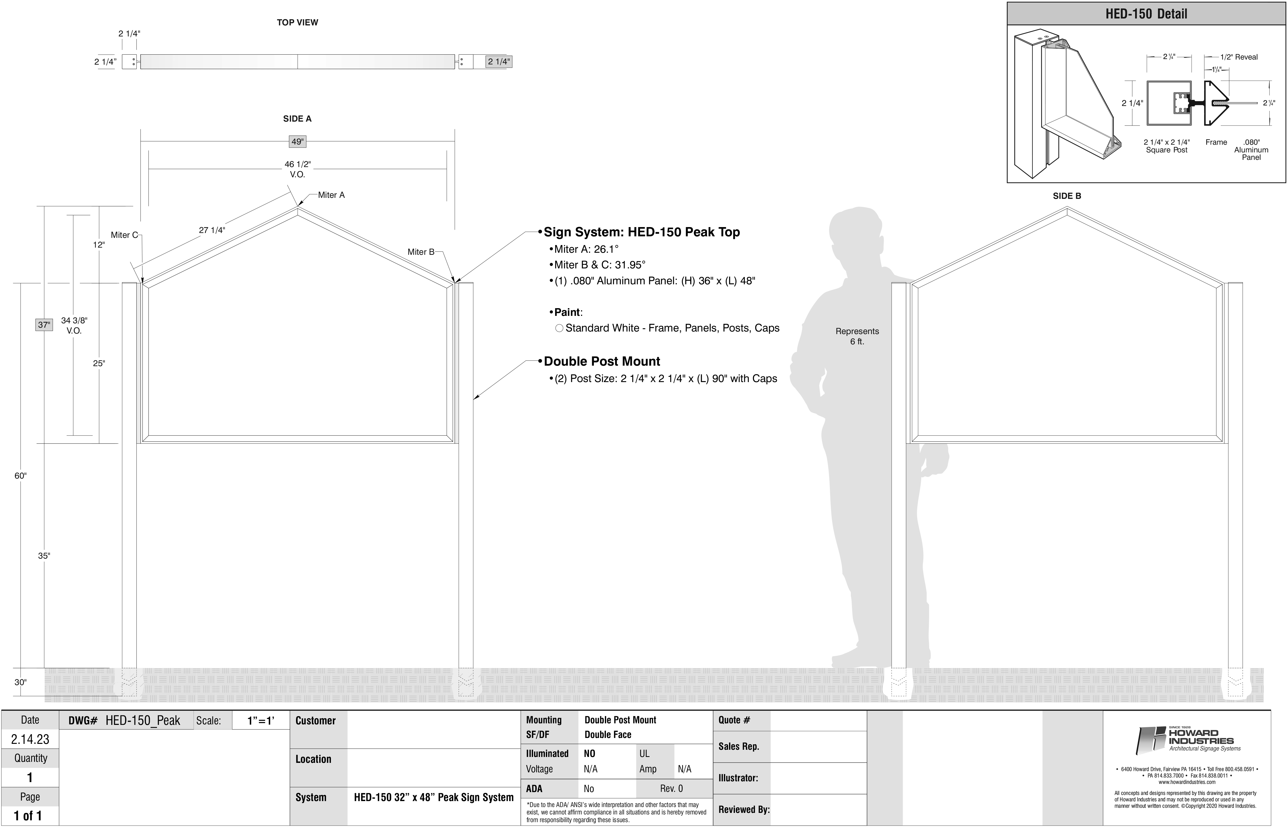 HED150 Sign System Howard Industries