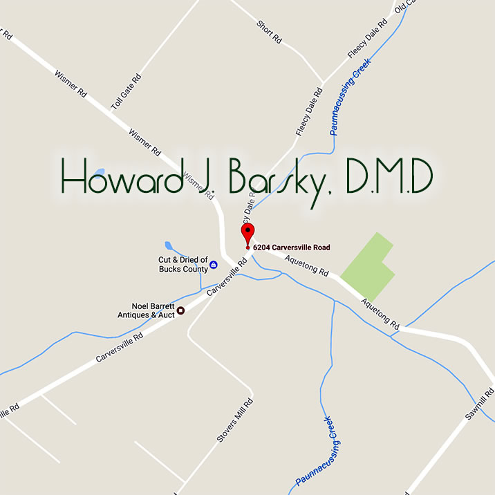 Location of Howard J. Barsky, D.M.D. in Carversville, PA