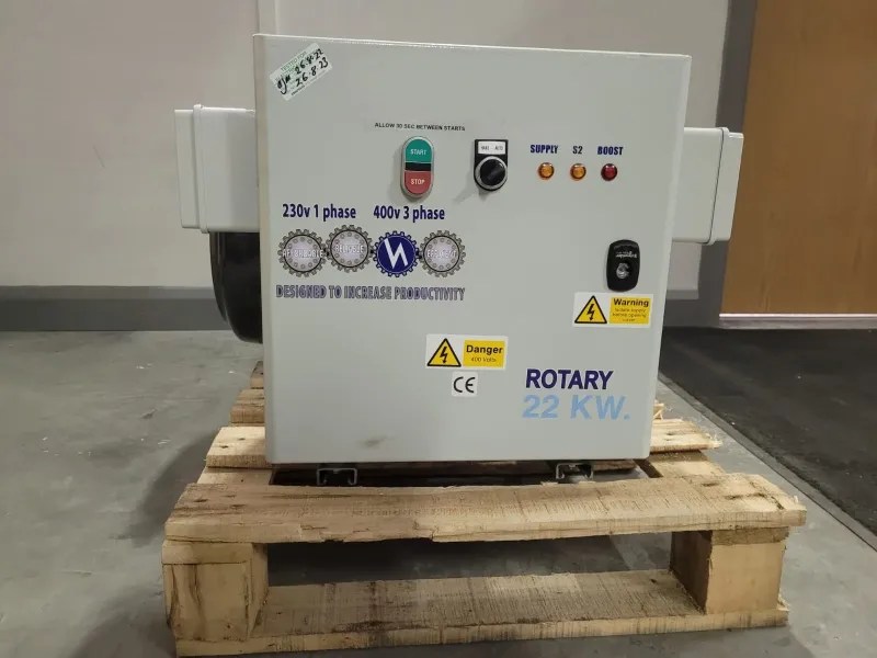 Rotary Converter 30.0hp/22.0kW Single to Three Phase 240v to 415v