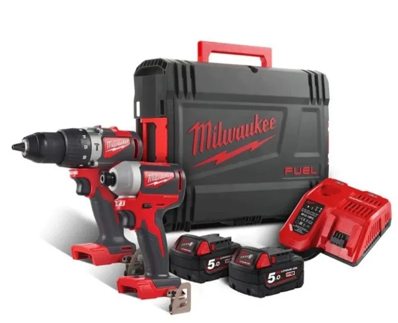 Milwaukee Twinpack 18v Drill + Driver