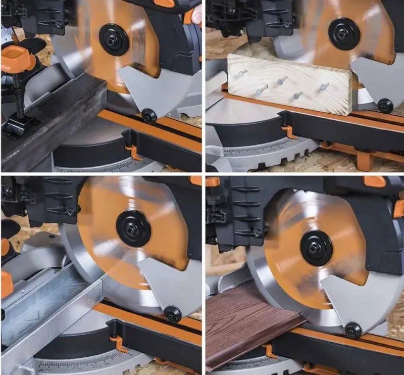 Evolution Mitre Saw D/Bevel 255mm 110v Howden Tools