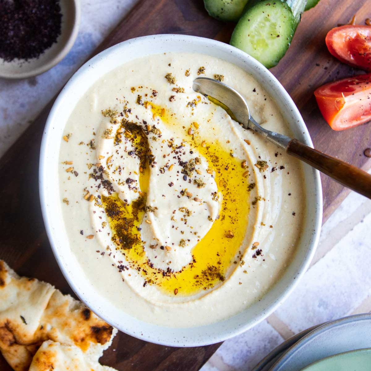 Easy Creamy Protein Hummus