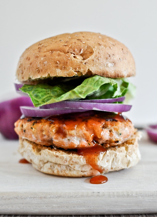BBQ Salmon Burgers