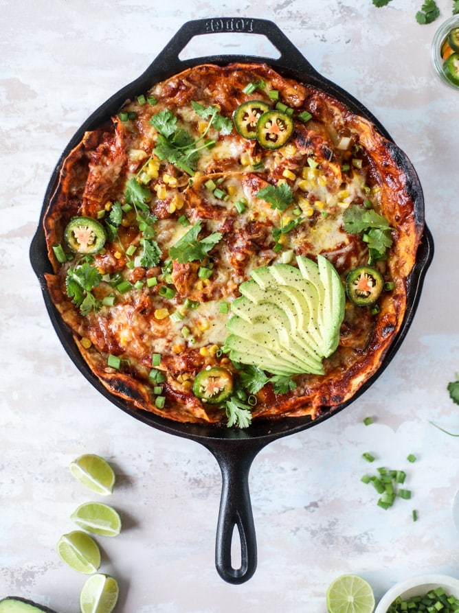 Chicken Enchilada Skillet Smoky Chicken Enchilada Skillet