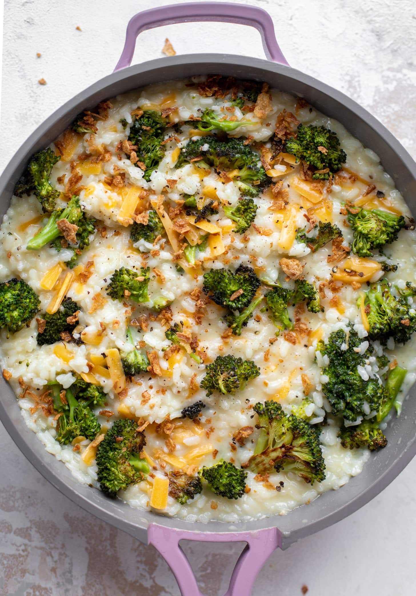 Broccoli Cheddar Risotto Roasted Broccoli Cheddar Risotto Recipe
