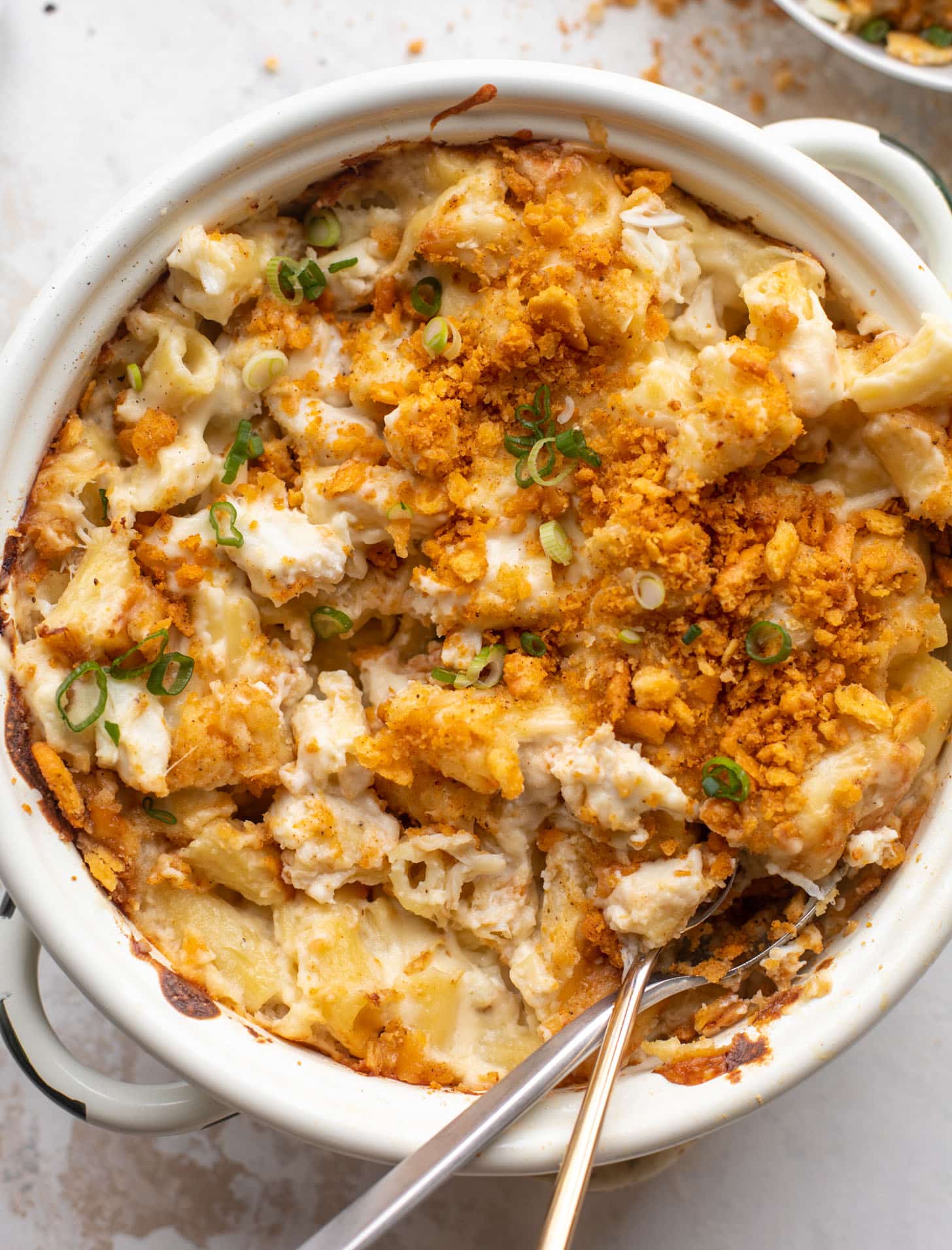 Crab Mac and Cheese with Buttery Old Bay Crackers