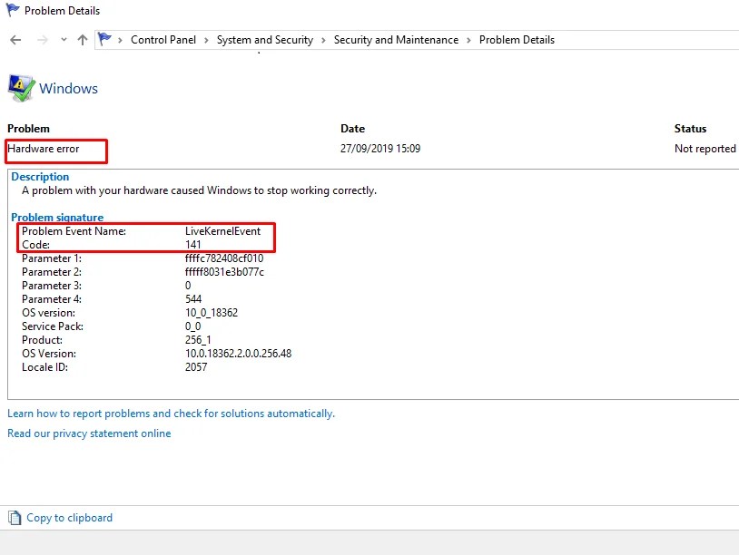 Fix LiveKernelEvent 141 Hardware Error Problem in Windows 11 or 10