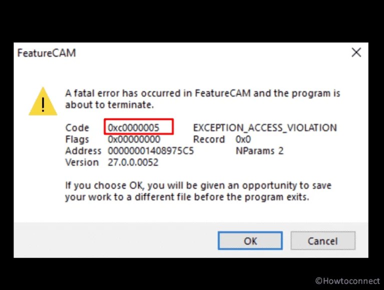 Fix Exception Access Violation Error 0xc0000005 in Windows