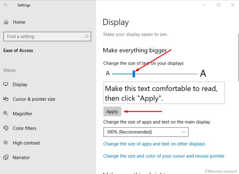 How to Decrease and Increase Text Size in Windows 10