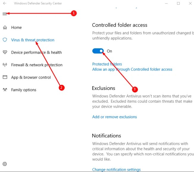 How to Enable Controlled Folder Access in Windows 10