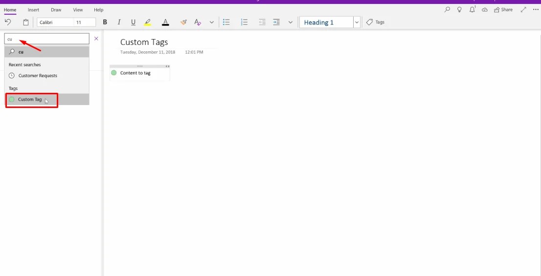 How to Use OneNote Custom tags in Windows 11 or 10